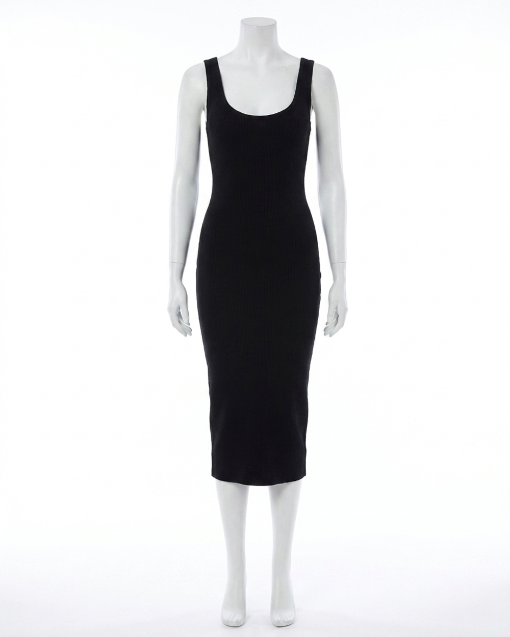 NEW COTTON CITIZEN verona midi dress in jet black